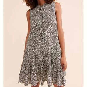 Joie Anthropologie Sz XL Alga Floral Tunic Cotton Dress